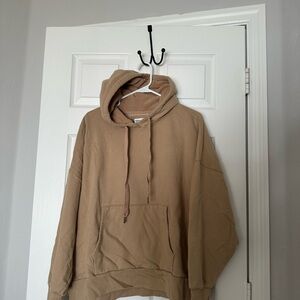 American Eagle Tan Hoodie Sweater